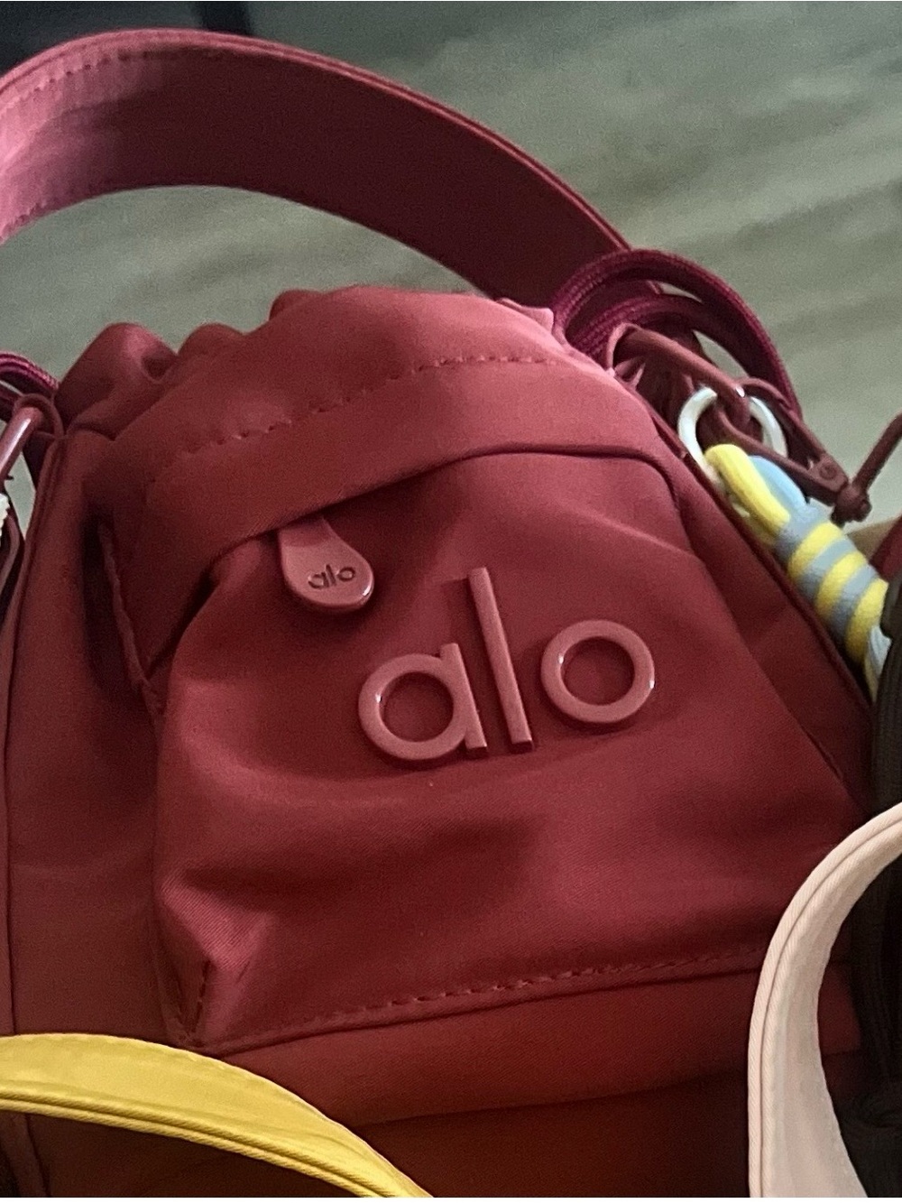 ALO Yoga Women's Burgundy Mini Backpack